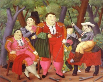 Fernando Botero Werke - Lefty und seine Bande Fernando Botero